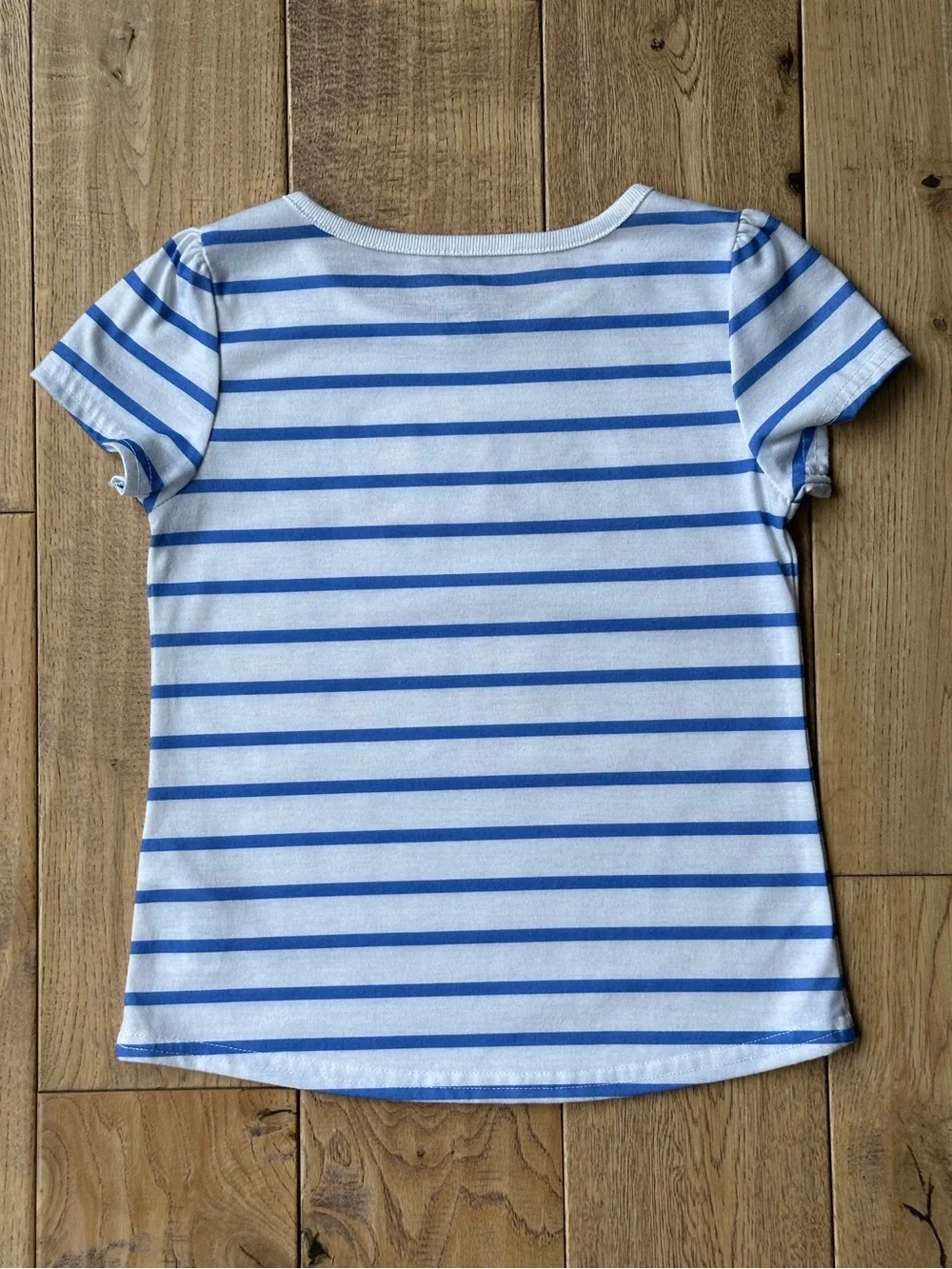 Carter’s Blue and White Stripe Ladybug Appliqué Short Sleeve Shirt size 5T
